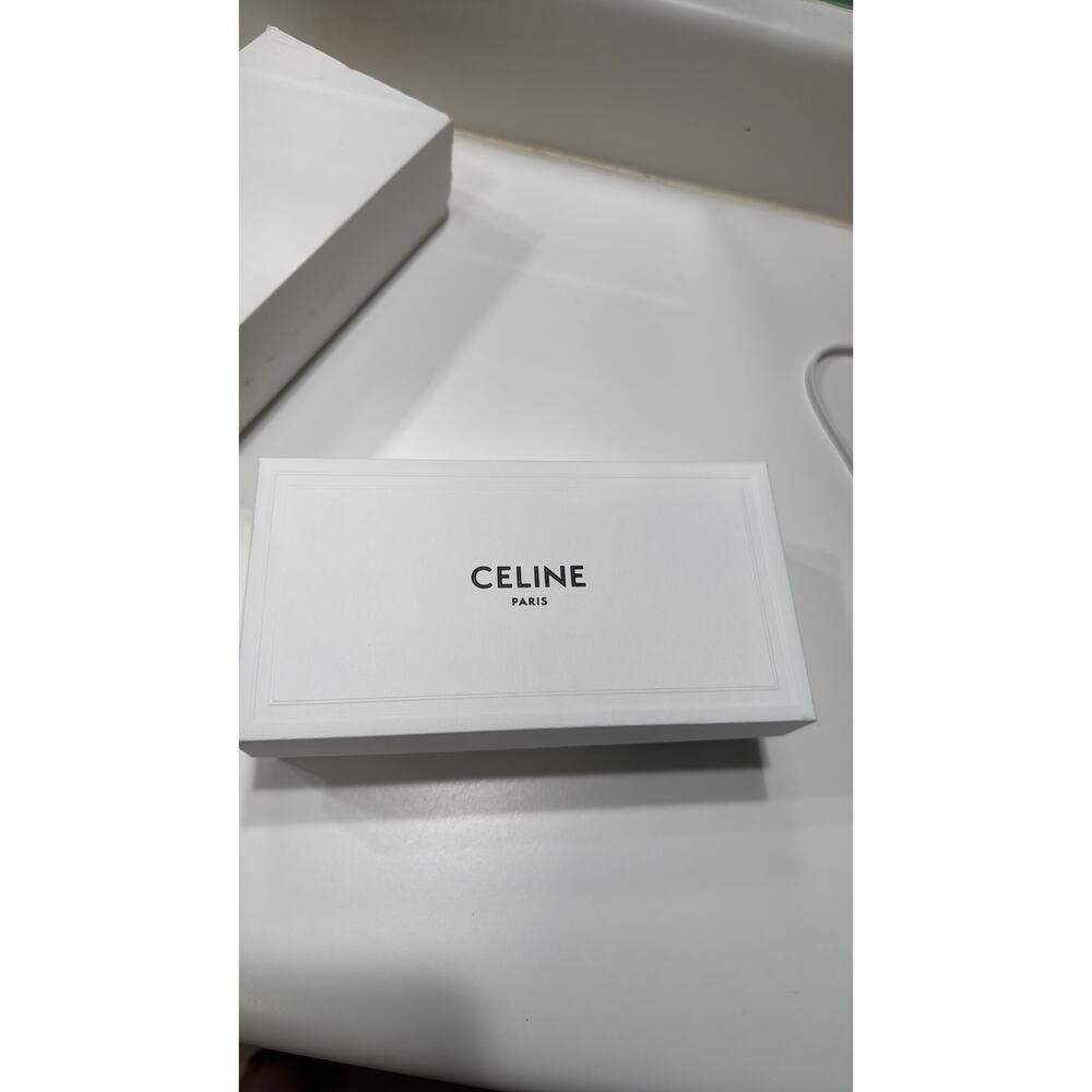 CELINE 56mm Round Sunglasses Red Shiny Red - Picture 12 of 12